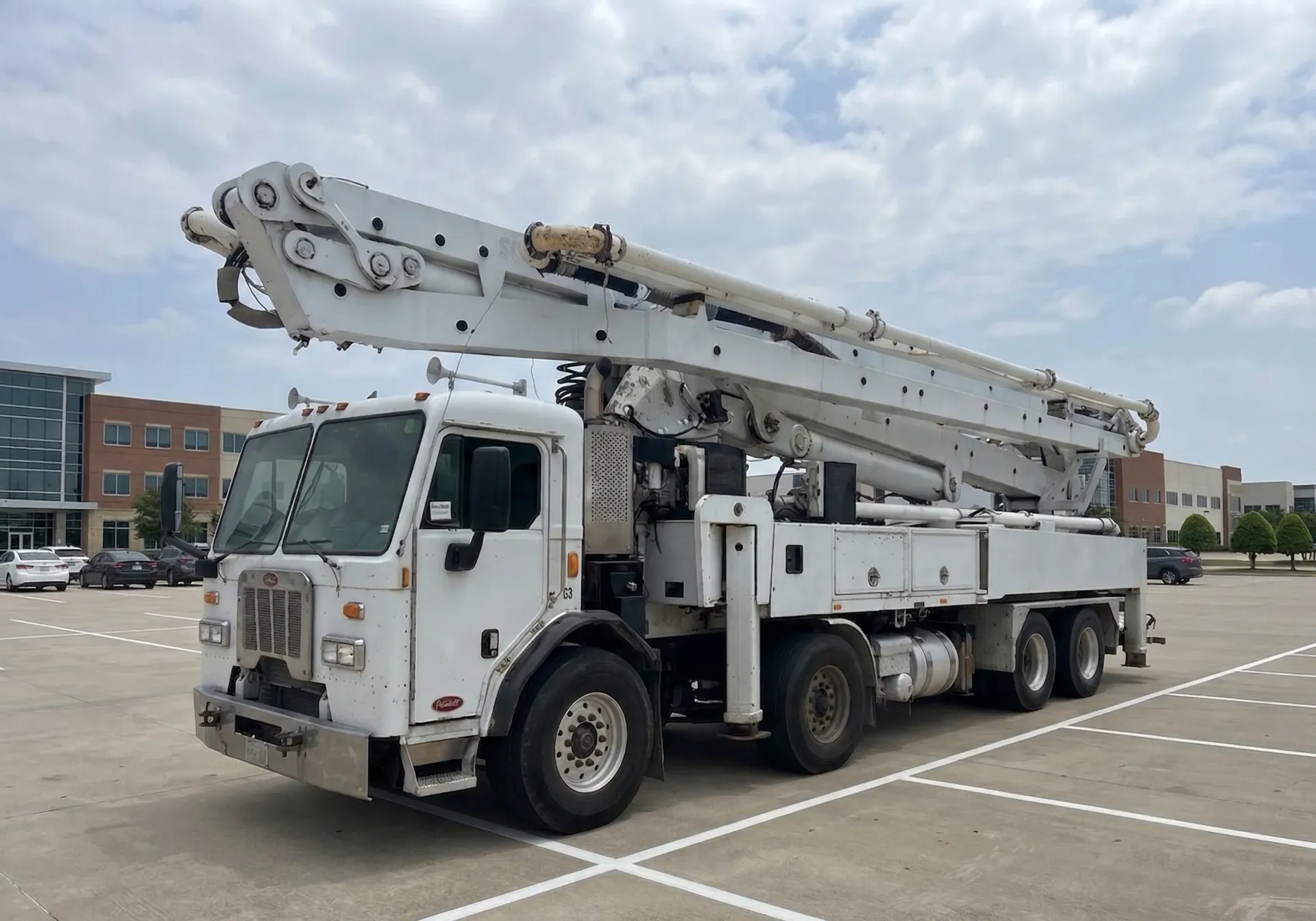 Construction vehicles and equipment on a job site